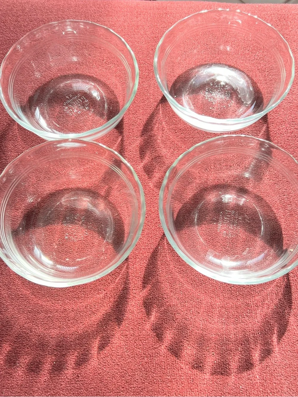 Set of 4 Pyrex Ramekins